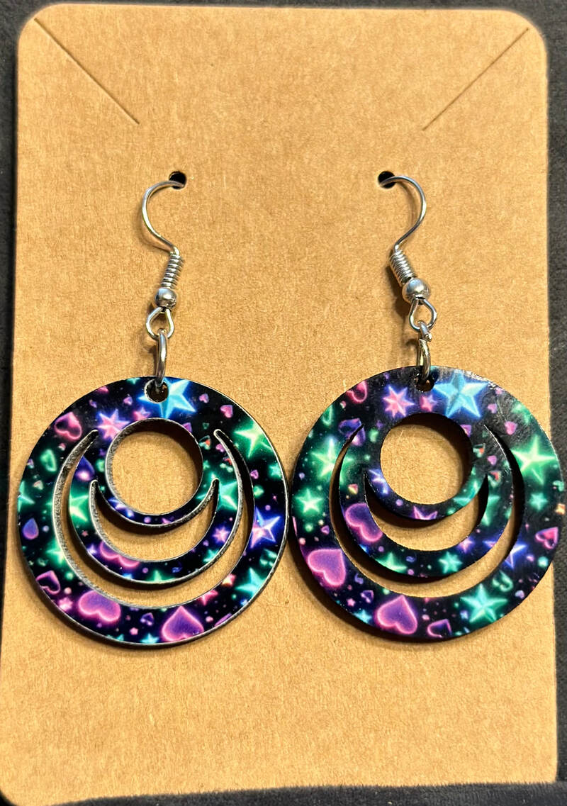 PURPLE &amp; GREEN STARS
