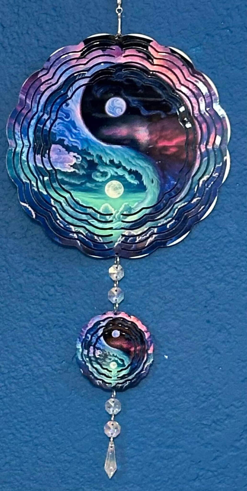 PURPLE/BLUE YIN YANG