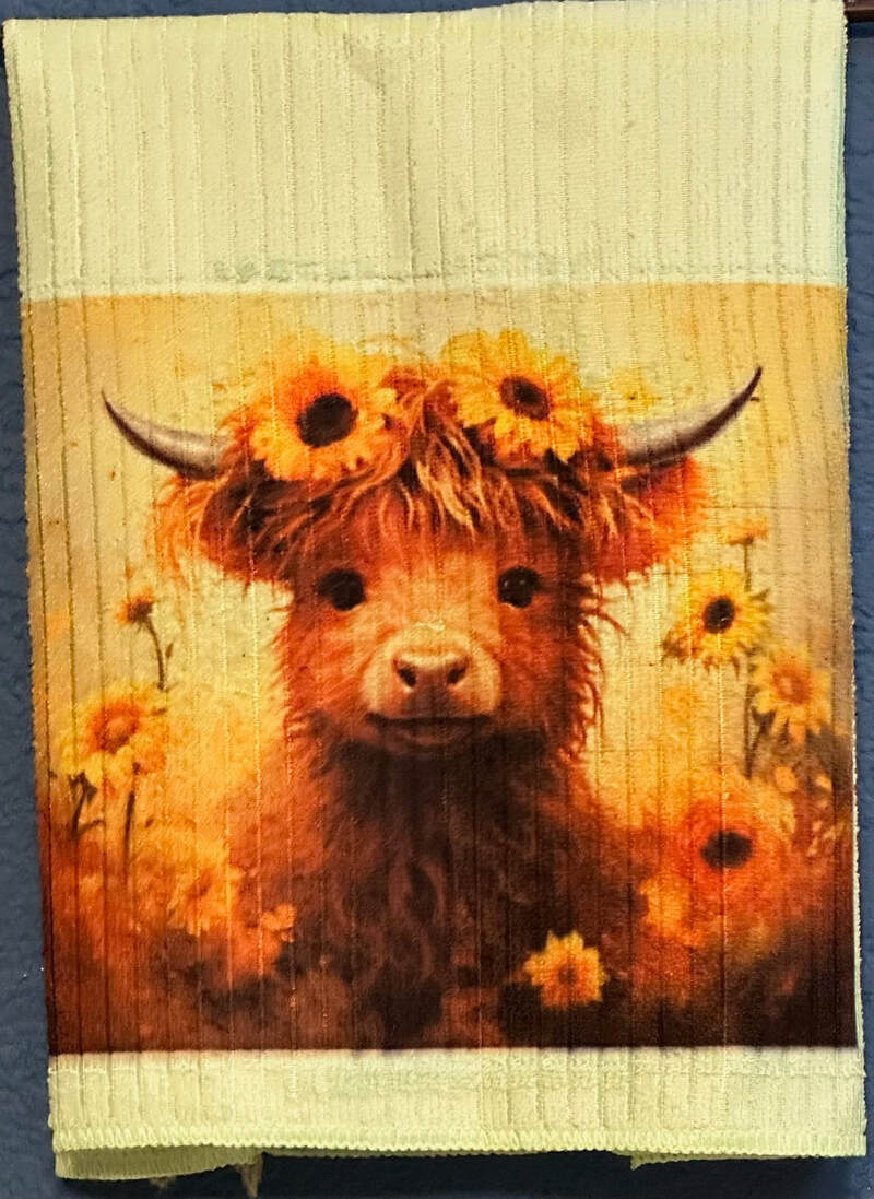 COW WITH SUNFLOWERS