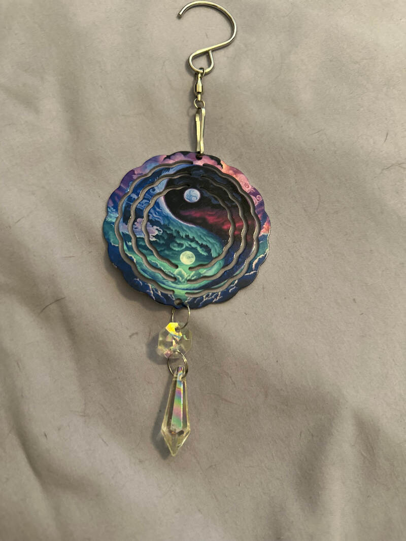 PURPLE/BLUE YIN YANG