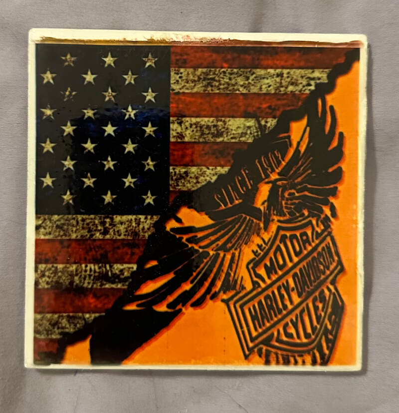 AMERICAN FLAG/HARLEY DAVIDSON