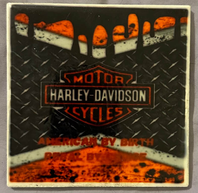 ORANGE &amp; BLACK HARLEY DAVIDSON