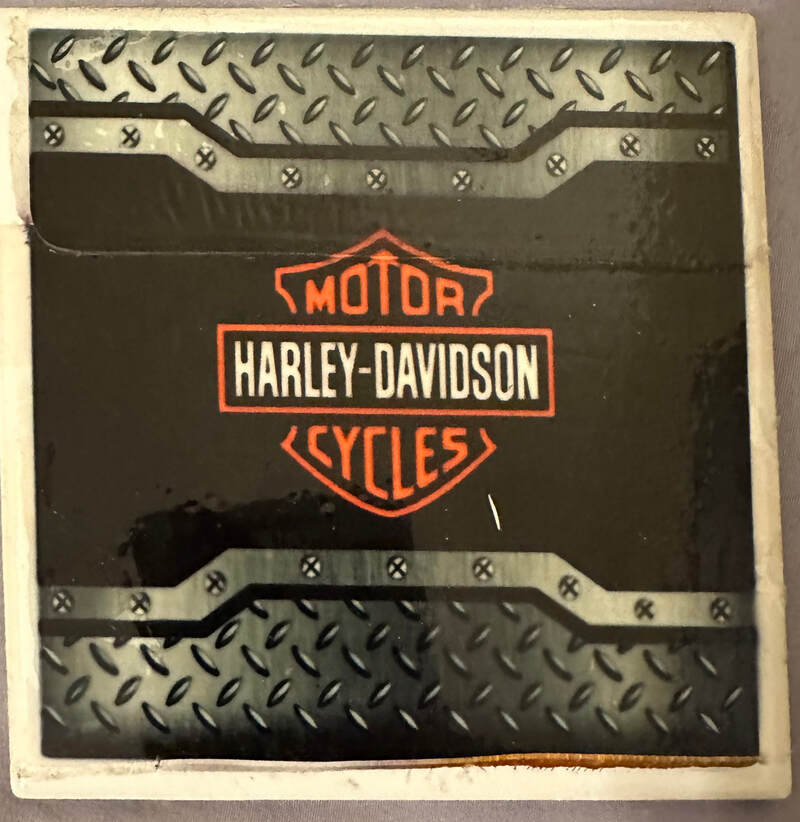 SILVER &amp; BLACK HARLEY DAVIDSON